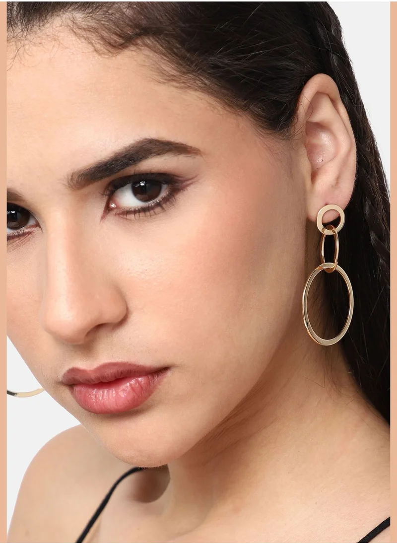 SOHI Gold Plated Party Designer Drop Earring For Women