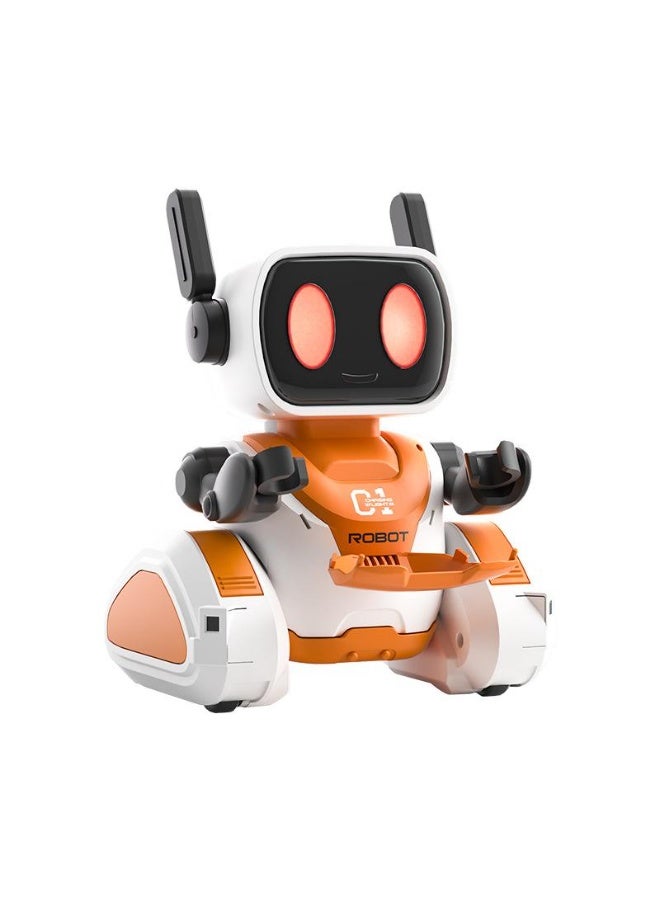 روبوت لعبة روبوت تتبع الضوء بالتحكم عن بعد 2.4G، روبوت يتحكم بالإيماءات باستشعار الضوء، روبوت محاكاة توصيل الأشياء، لعبة روبوت تعليمية تفاعلية للأطفال في مجال العلوم والتكنولوجيا والهندسة والرياضيات (STEM)، هدية مناسبة للبنين والبنات. - Image 1