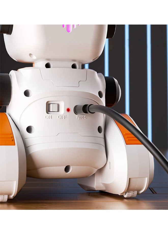 روبوت لعبة روبوت تتبع الضوء بالتحكم عن بعد 2.4G، روبوت يتحكم بالإيماءات باستشعار الضوء، روبوت محاكاة توصيل الأشياء، لعبة روبوت تعليمية تفاعلية للأطفال في مجال العلوم والتكنولوجيا والهندسة والرياضيات (STEM)، هدية مناسبة للبنين والبنات. - Image 5