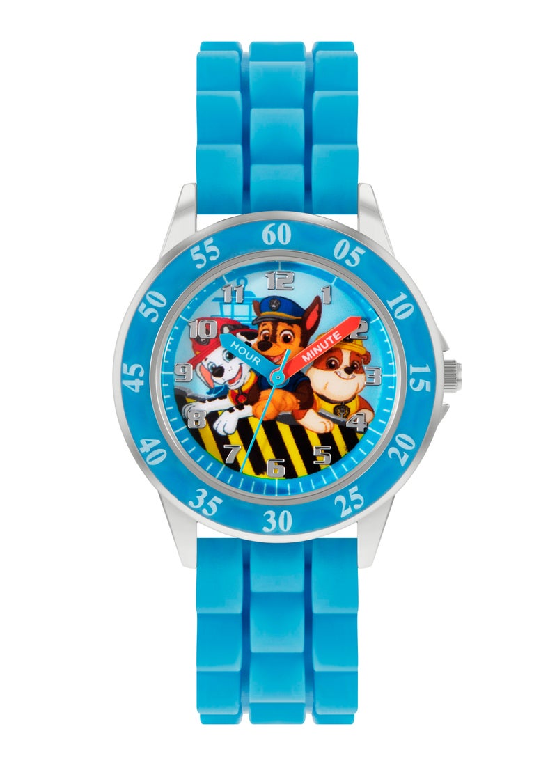PAW PATROL Nickelodeon Paw Patrol Blue Silicon Strap Boys Watch -  PAW9030  - Image 1