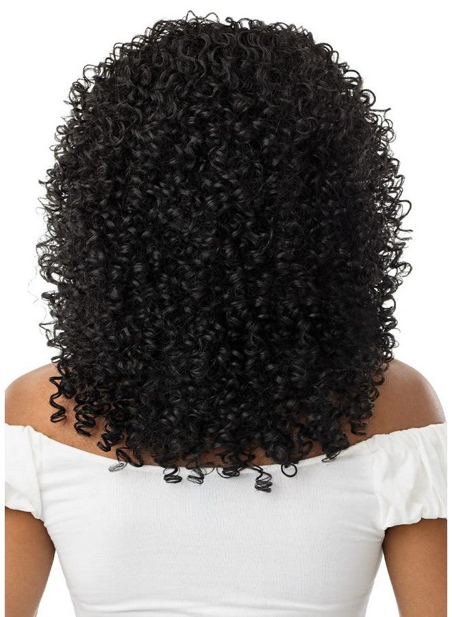 Outre 13X2 Hand Tied Lace Frontal Wig Halo Stitch Braid 18" (1B) - Image 5
