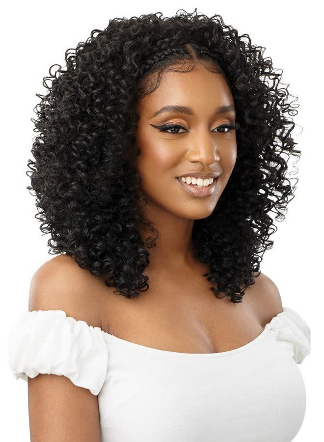 Outre 13X2 Hand Tied Lace Frontal Wig Halo Stitch Braid 18" (1B) - Image 4