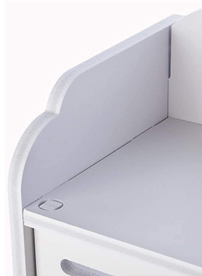 TPGP Hanging Hollow Bathroom Shower Shelf, Wall Mounted Storage Rack, Free Punching Basket, White Combination Organize Holder, Toilet Sink Storage Cabinet - Material Type: Polyvinyl Chloride (PVC) - Image 4