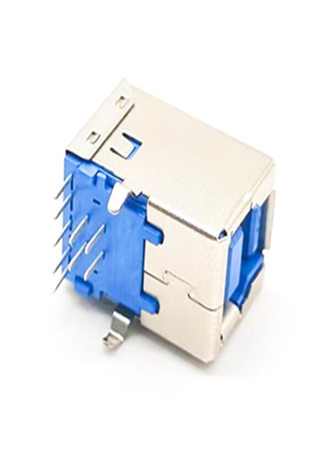 Elecbee 2PCS USB 3.0 Type B Female Right Angled Through Hole for PCB Mount - Image 3