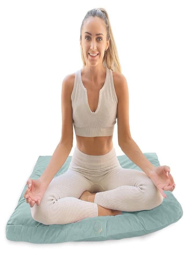 Secret Garden - Garden Large Zabuton Meditation Cushion - Meditation Mat To Achieve Full Serenity - Zabuton Mat To Reduce Stress - Comfortable Meditation Cushion - Zabuton Meditation Mat Samadhi Cushion - Image 1