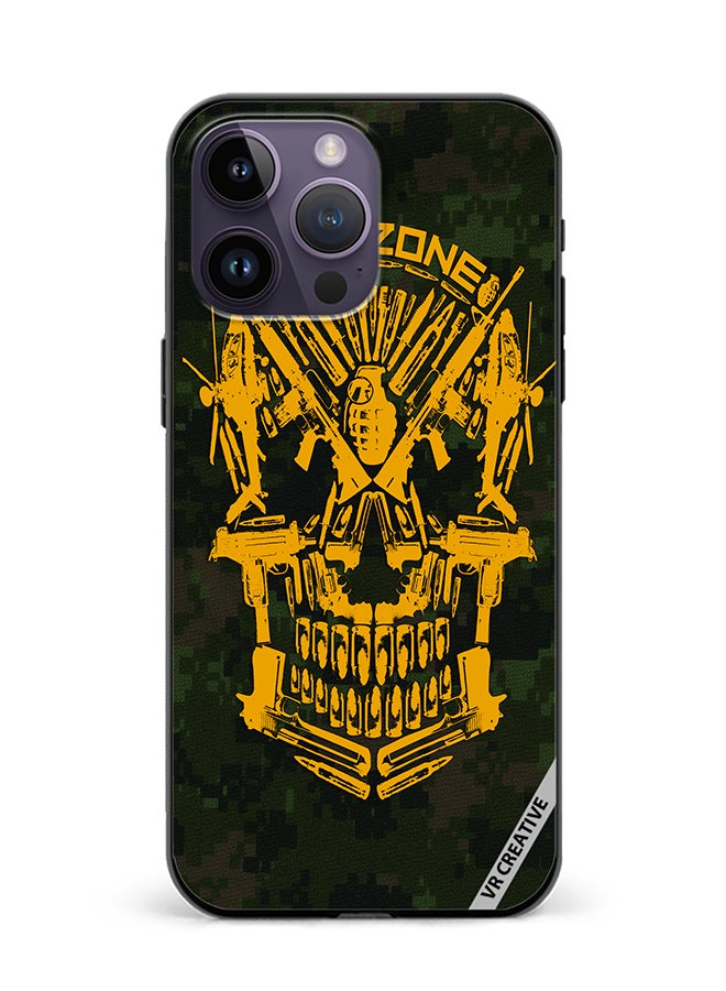 VR CREATIVE Protective Case Cover For Apple iPhone 16 Pro Skull Design Multicolour - Image 1