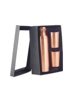 Pure Copper Bottle 1000ml Pure Copper Bottle And 2 Glass Set
