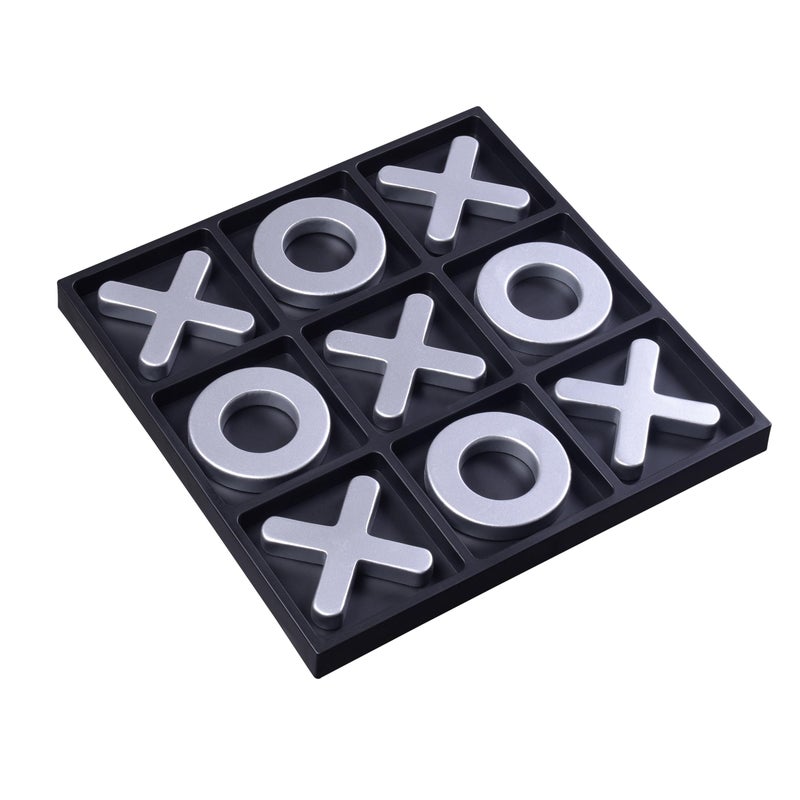 Tolevoit Tic Tac Toe Games Textured Silver 116 Family Puzzle Table Top Games for All Ages Kids Birthday Return Gifts Coffee Table Home Decor - Image 4