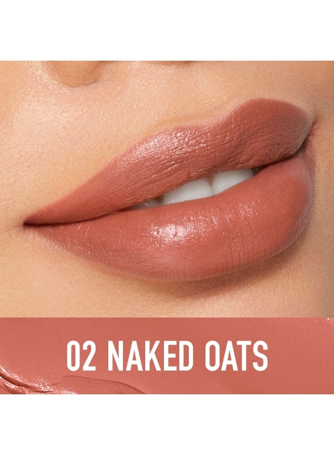 OTWOO O.TWO.O Haute Hydrating Satin Lipstick – Moisturizing, Smooth Satin Finish(#02,NAKED OATS) - Image 2