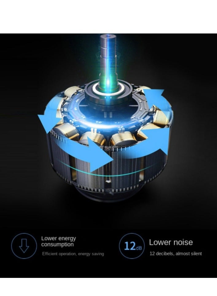 Y&D LED Ceiling Fan Lamp, Mute Home Dining Room Bedroom Dormitory Chandelier, Remote Control Adjustment Lamp  - Image 4