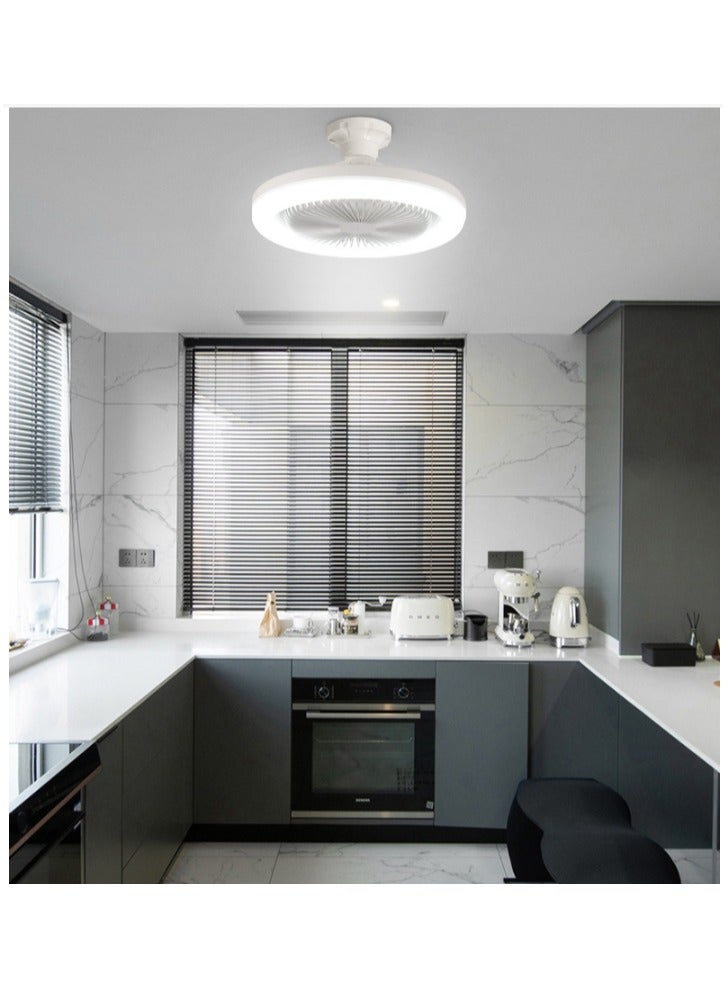 Y&D LED Ceiling Fan Lamp, Mute Home Dining Room Bedroom Dormitory Chandelier, Remote Control Adjustment Lamp  - Image 5