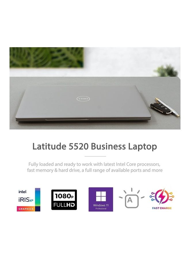 ديل أحدث كمبيوتر محمول للأعمال Latitude 5520 لعام 2021 بشاشة مقاس 15.6 بوصة ومعالج Core i5-1135G7 وذاكرة وصول عشوائي سعتها 8 جيجابايت ومحرك أقراص SSD سعة 256 جيجابايت وبطاقة رسومات مدمجة ونظام تشغيل Windows 10 Pro - Image 5