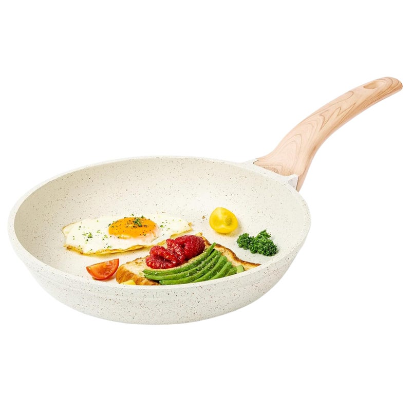 Home Essentials HomeEssentials Non Stick Maifan Frying Pan 20CM - Egg Fry Pan/Induction Base / 5 Layer Non Stick Cookware/Dishwasher Safe (20CM, Maifan Stone Pan) - Image 1