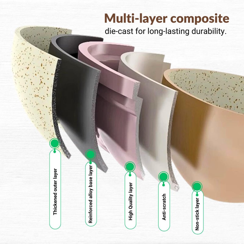 Home Essentials HomeEssentials Non Stick Maifan Frying Pan 20CM - Egg Fry Pan/Induction Base / 5 Layer Non Stick Cookware/Dishwasher Safe (20CM, Maifan Stone Pan) - Image 4