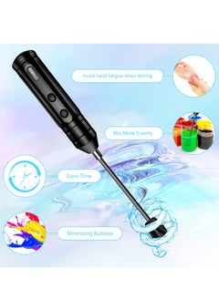 Excefore Epoxy Resin Mixer, Handheld Rechargeable Powerful and Slow Motor for Epoxy Resin with 2pcs Epoxy Mixer Paddles, Silicone, Paint Mixing, Without Bubbles DIY Crafts Jewelry Resin Casting  - Image 2