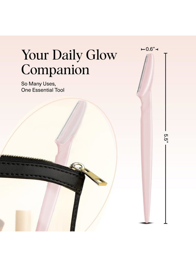 Kitsch Dermaplaning Blades for Face - Facial Razor Blades for Women and Men | Eyebrow Razor & Facial Hair Remover | Exfoliates Facial Skin, Eyebrow Shaper | Dermaplaning Tool, 12pcs - Image 5