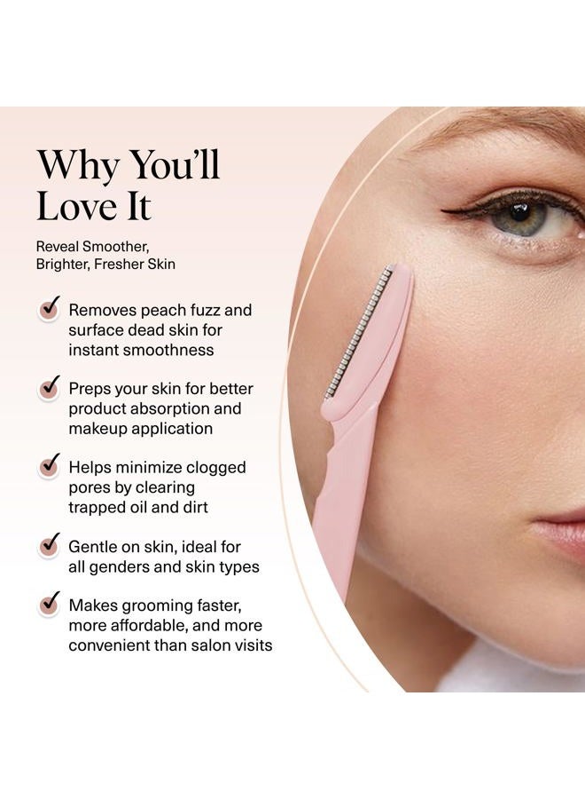 Kitsch Dermaplaning Blades for Face - Facial Razor Blades for Women and Men | Eyebrow Razor & Facial Hair Remover | Exfoliates Facial Skin, Eyebrow Shaper | Dermaplaning Tool, 12pcs - Image 3