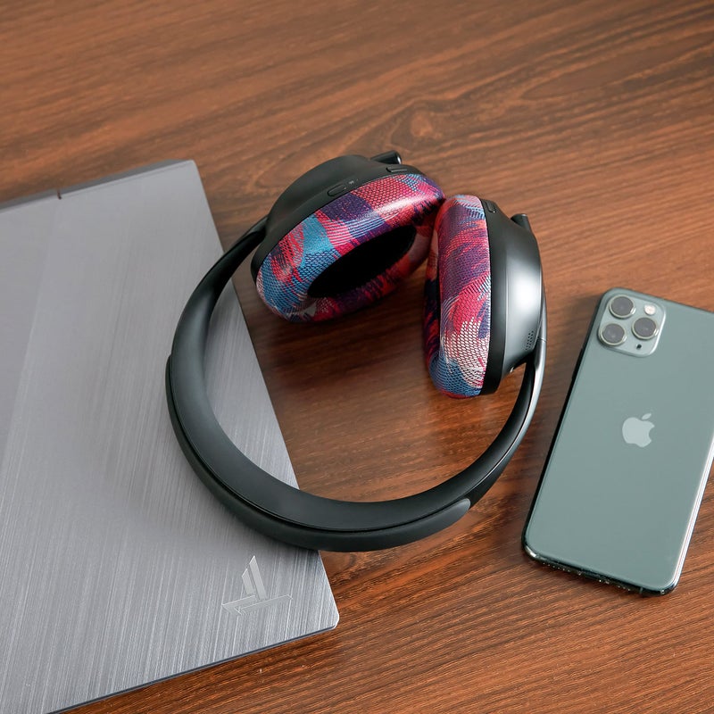 WC Wicked Cushions Upgraded Replacement Ear Pads for Bose 700 Noise Cancelling Headphones (NC700) - Softer PU Leather, Luxurious Memory Foam, Added Thickness, Extra Durable Ear Cushions |(Speed Racer) - Image 3