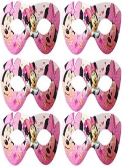 Generic Paper Eye Mask minnie With Cat Eye Design For Party And Birthday Set Of 6 Pieces 
