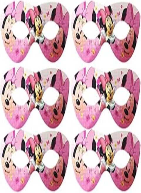 Paper Eye Mask minnie With Cat Eye Design For Party And Birthday Set Of 6 Pieces