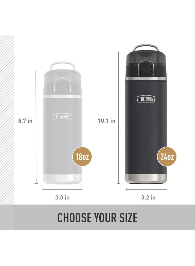THERMOS ICON STAINLESS STEEL VACUUM INSULATED SADDLE BOTTLE WITH SPOUT 710ML - Image 5