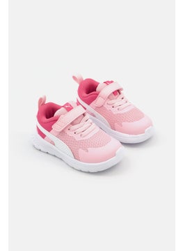 PUMA Toddlers Girl Evolve Run Mesh Velcro Shoes, Pink  - Image 1