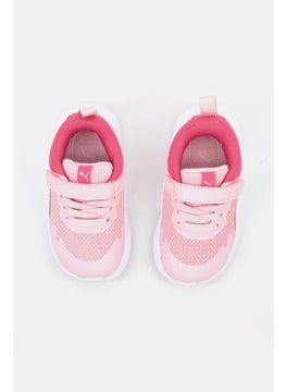 PUMA Toddlers Girl Evolve Run Mesh Velcro Shoes, Pink  - Image 4