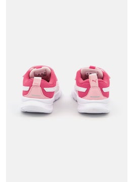 PUMA Toddlers Girl Evolve Run Mesh Velcro Shoes, Pink  - Image 2