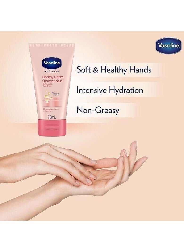 Vaseline Intensive Care Keratin Nail And Hand Cream Clear 75ml - Image 2