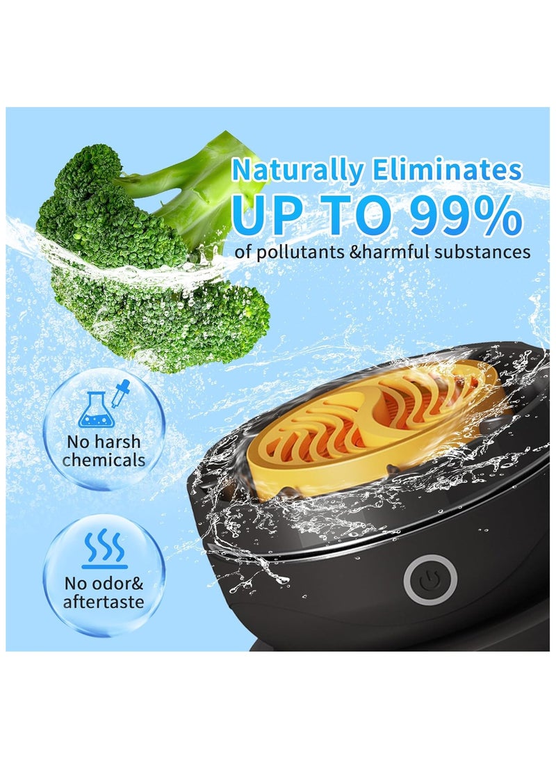 عام آلة غسل الفاكهة والخضروات، نظافة لاسلكية، منظف فاكهة محمول، جهاز تنظيف الفاكهة في الماء لتنظيف اللحوم بعمق - Image 2