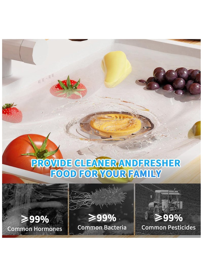 عام آلة غسل الفاكهة والخضروات، نظافة لاسلكية، منظف فاكهة محمول، جهاز تنظيف الفاكهة في الماء لتنظيف اللحوم بعمق - Image 4