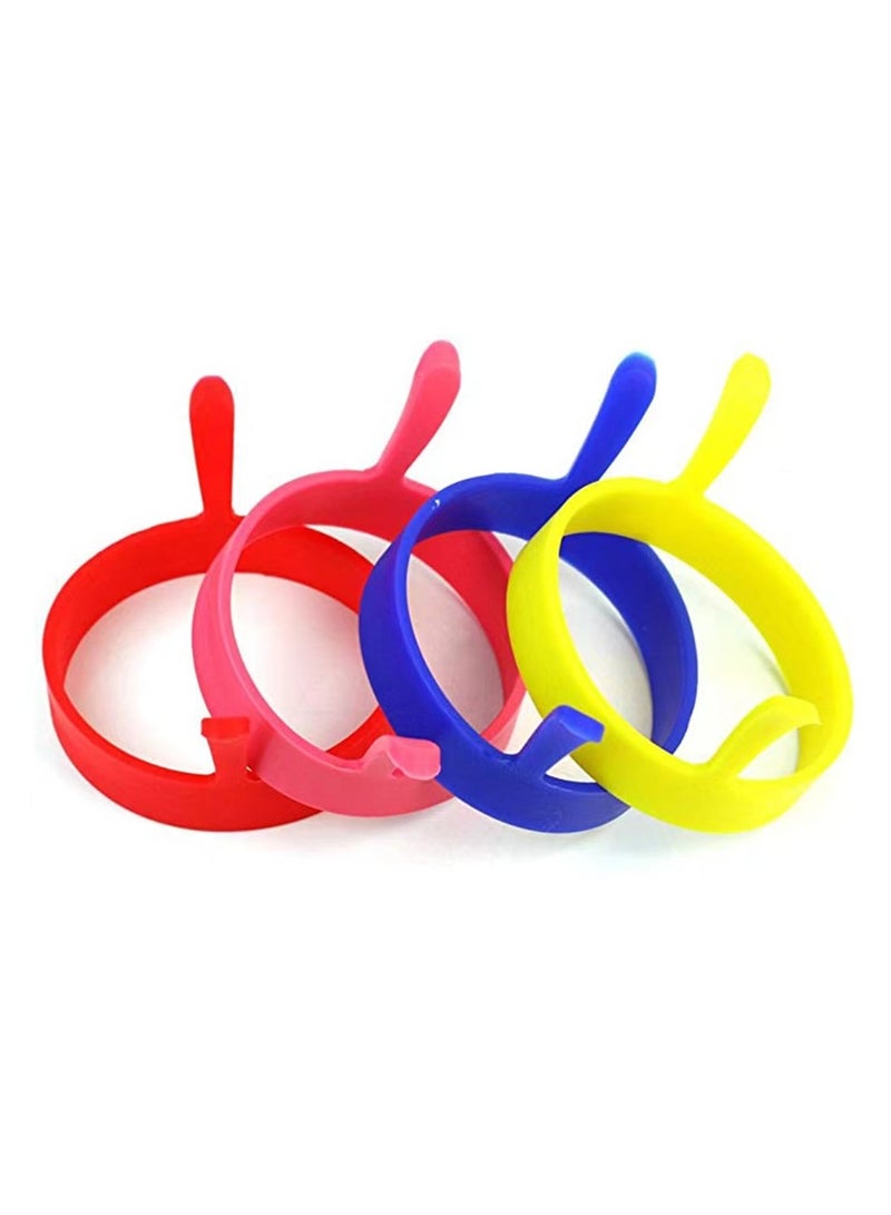4Pcs Silicone Ring Fried Egg Mold Nonstick Pancake Ring Molds Heat Resistant Multi-function Portable Creative for Cooking DIY Tool  - Image 3