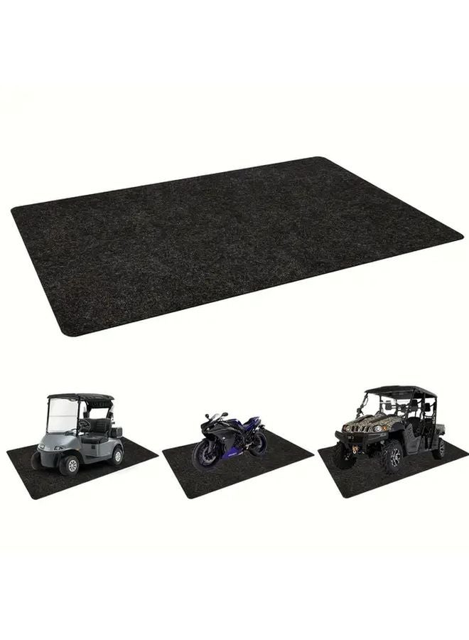 Black Garage Floor Repair Carpet Oil Absorbent Non Slip Waterproof Mat 1x1 5m - Image 2