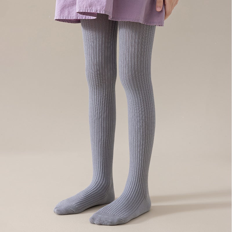 2025 Pantyhose For Girls, Thin Style, Combed Cotton Socks, White Pantyhose, Baby One-Piece Stockings For Young Children - Image 1