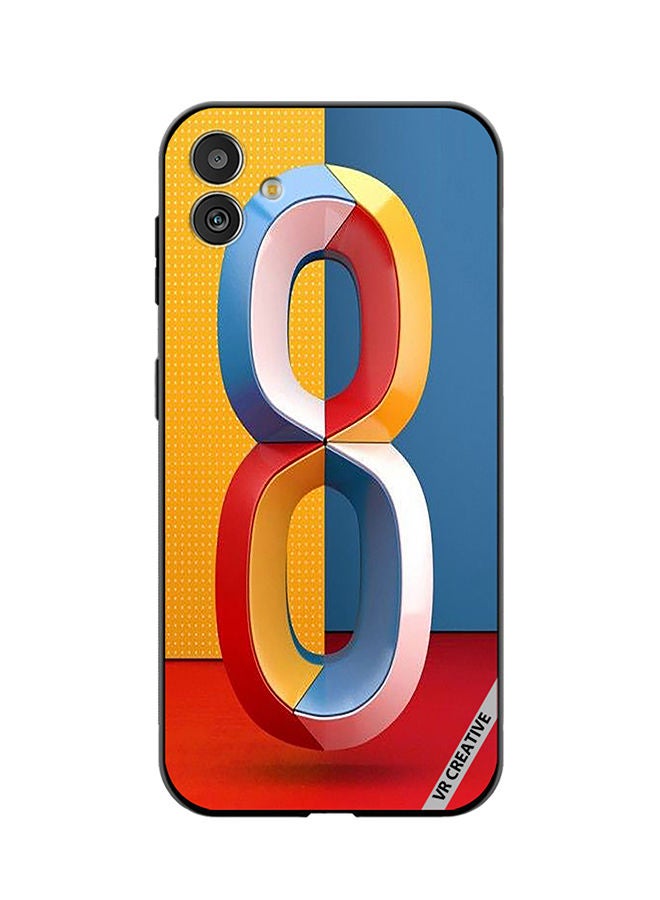 VR CREATIVE Protective Case Cover For Samsung Galaxy M13 5G Number 8 Design Multicolour - Image 1