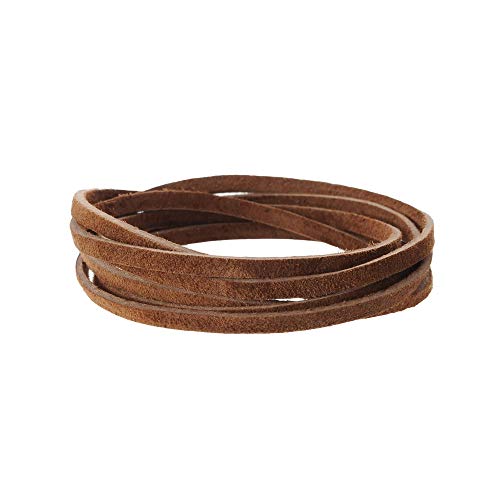 Realeather Silver Creek Leather Co Realeather SOS25-2003 Suede Leather Lace for Crafts and Jewelry Making, 0.125" x 25', Dark Brown, 1-Spool - Image 3