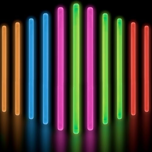 Glow Fever Glow Sticks Bulk Party Pack - 10" Large Glow Sticks - Neon Accessories Light Sticks Glow in The Dark Party Supplies for Concert, Wedding, & Birthday by Party Dragon - Assorted, 100 ct - Image 1