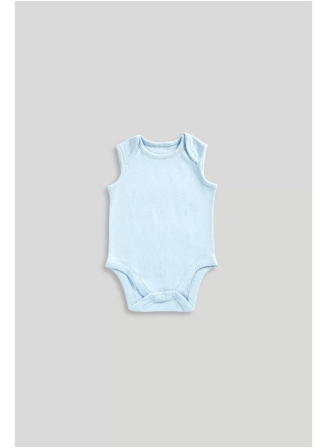 mothercare Ditsy Sleeveless Bodysuits - 5 Pack  - Image 2