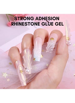 MAKARTT Nail Rhinestone Glue With 3D Nail Gel Kit Nail Charm Glue Super Strong Gel Nail Glue For Nail 3D Sculpting Gel For Drawing Molding Embossed And Decoration Diy Nail Art  - Image 2