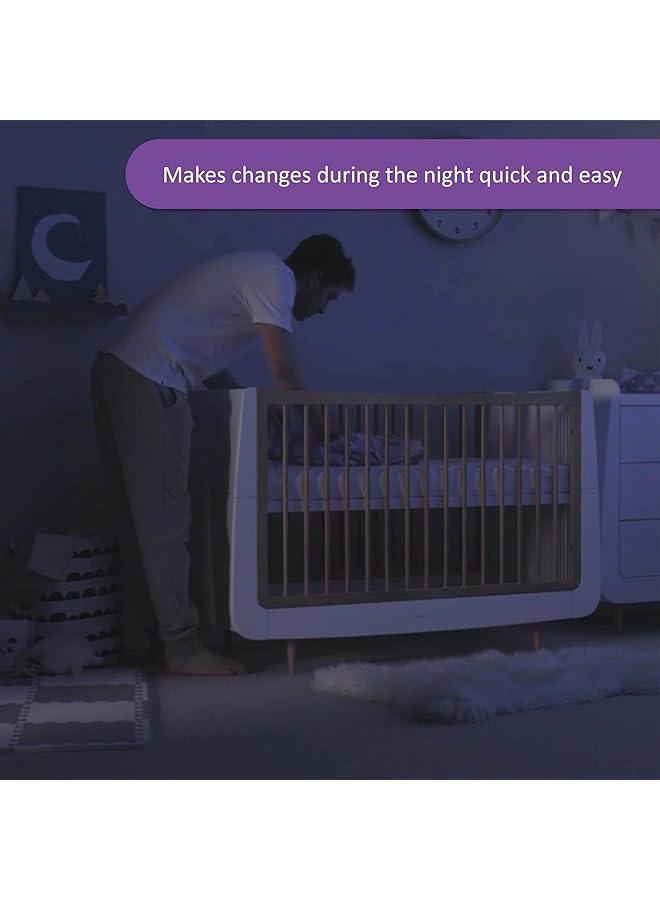 Snuz Pouch Sleeping Bag For Infant/Baby/1.0 Tog Clever Nappy Change Zip Material100% Cotton For Temperatures If 21 23 Celsius |From 6 To 18Months |Maximum Baby Length 86Cm Rainbow - Image 5