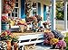 Springbok Front Porch 500 Piece Jigsaw Puzzle for Adults Colorful and Nostalgic Scene Unique Cut Pieces Made in USA - Image 2