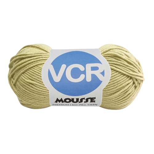VCR 4ply Clean Beige Yarn, 100 Grams Hank, 190 Meters Length, Acrylic Ball for Crochet and Knitting, Soft Crosia Threads, Pack of 1 Yarn, Suitable for DIY Crafts - Image 1