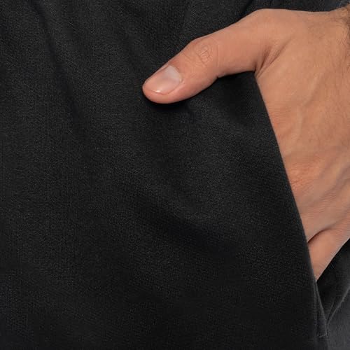 Fruit of the Loom mens Eversoft Fleece & Joggers (Regular Big Man) Sweatpants, Open Bottom - Black, XX-Large US - Image 4