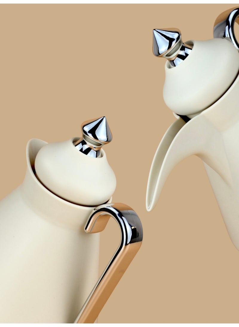 Raz طقم ترمس فاخر للقهوة والشاي العربي | ترمس تقديم معزول حرارياً بجدار مزدوج | طقم فاخر من قطعتين - Image 4