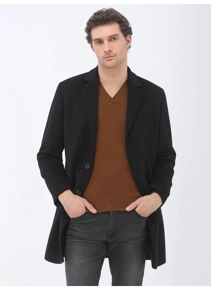 كيب Black Woven Coat