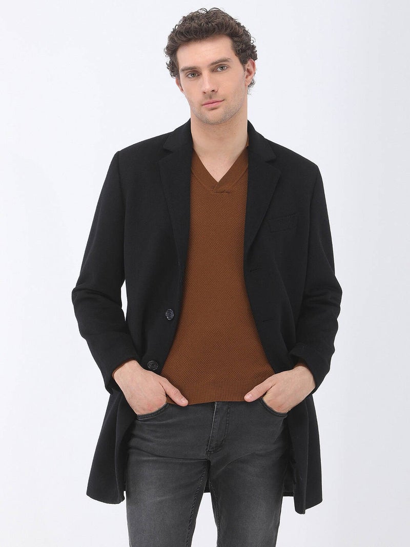 Kip Black Woven Coat  - Image 3