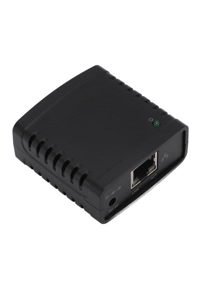 Thoraya - USB Print Server 100Mbps High Speed Wireless Print Server USB to RJ45 Interface Print Share Server Adapter for Office EU Plug 100‑240V - Image 1