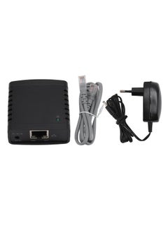 USB Print Server 100Mbps High Speed Wireless Print Server USB to RJ45 Interface Print Share Server Adapter for Office EU Plug 100‑240V