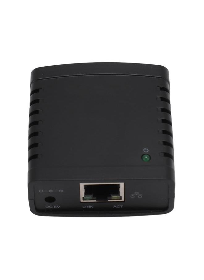 Thoraya - USB Print Server 100Mbps High Speed Wireless Print Server USB to RJ45 Interface Print Share Server Adapter for Office EU Plug 100‑240V - Image 1