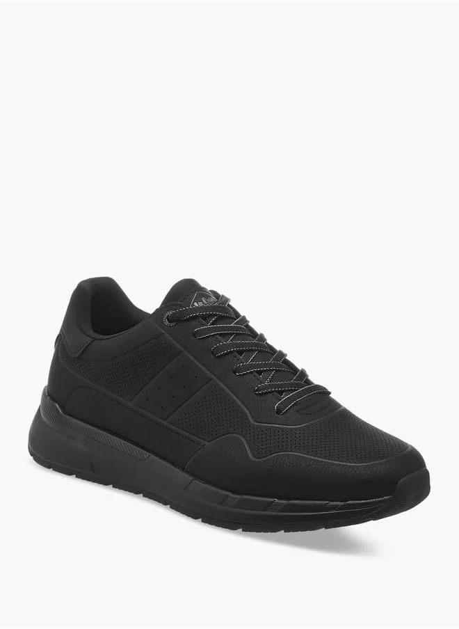 لي كوبر Men's  Perforated Detail Lace-Up Sneakers